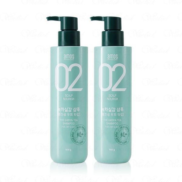 [NS Home Shopping] Amos Green Tea Realistic Shampoo for Normal to Dry Skin, 1+1 [33486698]