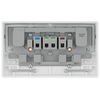BG Electrical 822CON-01 Double Switched Converter Power Socket, White Moulded, 13 Amp
