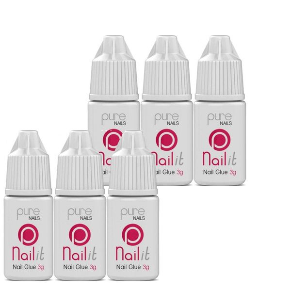 Pure Nails Nail Tip Glue 6 Pack