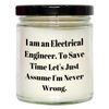 Funny Electrical Engineer Graduation Gift Ideas - 9oz Vanilla Soy Candle from Friends