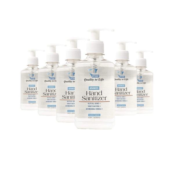 Vitane Hand Sanitizer  1 package with  8 Bottles - 8.28 Fl. Oz (245 ml) NEW.