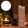 Beavorty 6pc Clear Plastic Empty Storage Tubes - Incense Sticks Container with Cap