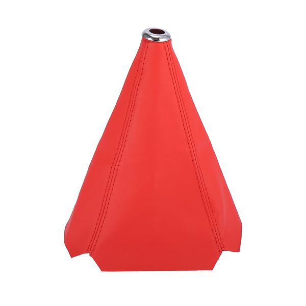 X AUTOHAUX Shift Boot Cover Shift Boot Cover Shift Boot Dustproof Cover for Vehicle Red