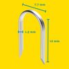 Rapid High Performance No.36 Cable Staples, Leg Length: 12 mm