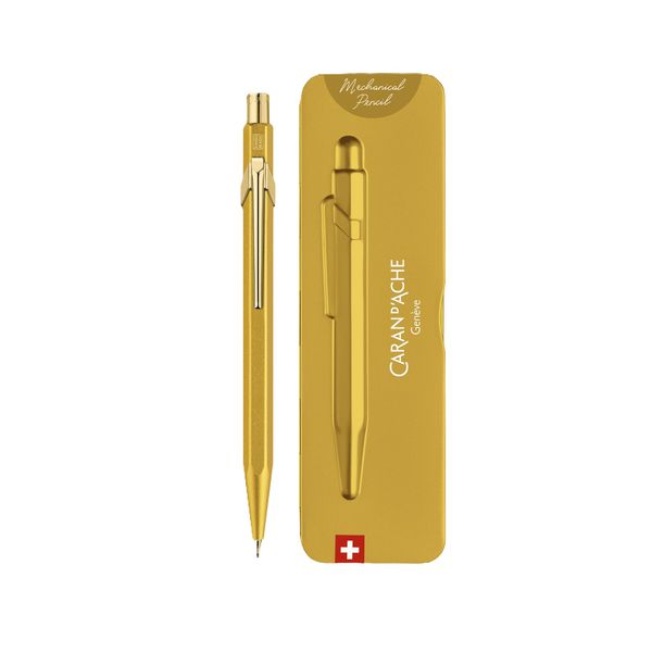 Caran d'Ache 844 Mechanical Pencil: Goldbar in slimpack