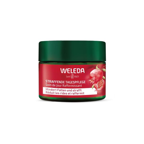 WELEDA Pomegranate Farming Day Cream, 1.4 fl oz (40 ml) Day Use Face Cream, Slightly Sweet and Rich Scent, Naturally Derived Ingredients, Organic