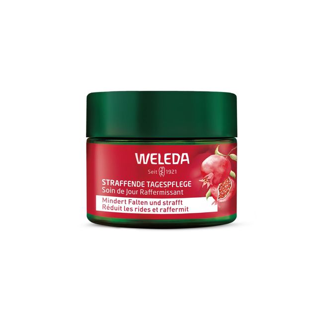 WELEDA Pomegranate Farming Day Cream, 1.4 fl oz (40 ml) Day Use Face Cream, Slightly Sweet and Rich Scent, Naturally Derived Ingredients, Organic