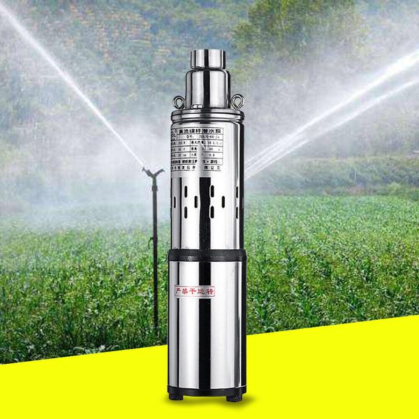 DC 24V Solar Water Pump Submersible Bore Hole Deep Well Pump Farm Ranch 200W US