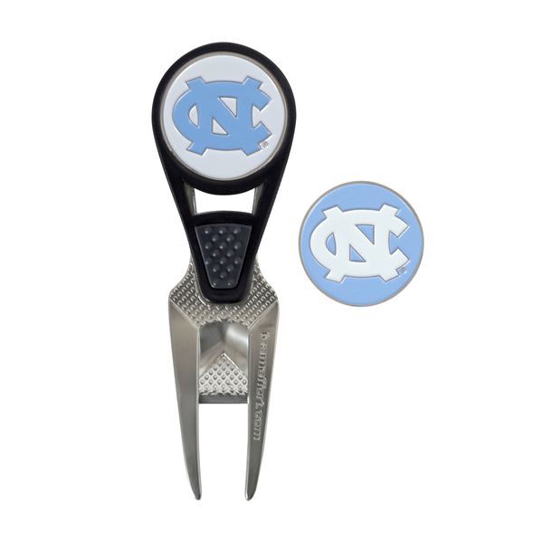 North Carolina Tar Heels CVX Golf Ball Mark Repair Tool and 2 Ball Markers