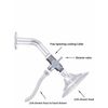 Solid Metal 3-Way Shower Arm Diverter T Adapter Replacement - Polished Chrome