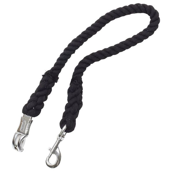 Equiessentials 3-Ply Cotton Trailer Tie Black 3402