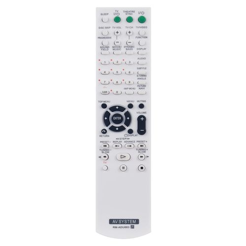 RM-ADU003 Replacement Remote Control Compatible with Sony Home Theater AV System DAV-DX155 DAV-DX255 DAV-DX315 DAV-DZ110 DAV-DZ120 HCD-DX155 HCD-DX255 HCD-DX315 HCDDZ120 DAV-DZ111 DAV-DZ410 DAV-DZ119