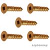 #4 x 3/4" Brass Wood Screws Square Drive, Flat Head Countersunk Qty 100