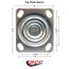 Service Caster Brand Replacement Caster for Uline Caster H-3326SWB