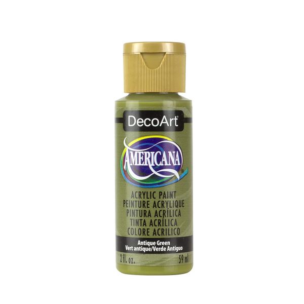 DecoArt Americana Acrylic Multi-Purpose Paint, Antique Green