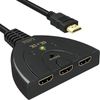GANA HDMI Switch, 3 Inputs to 1 Output, 1080p and 3D Support black