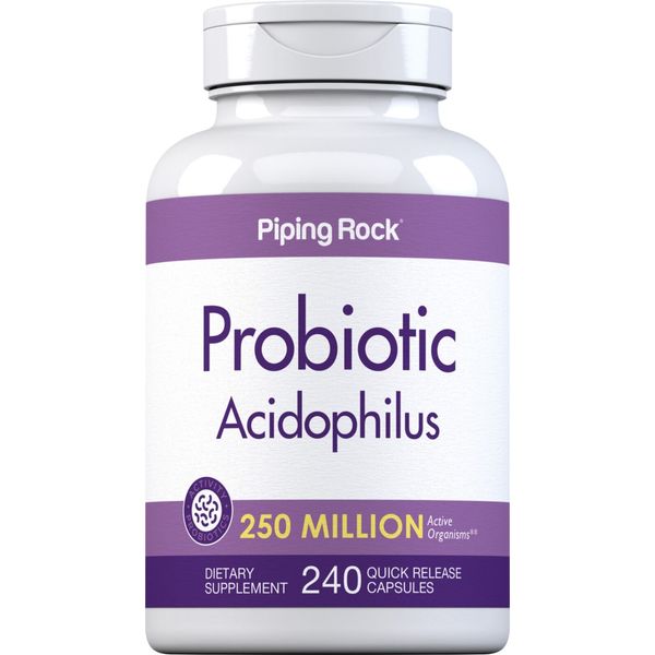 Probiotic Acidophilus 250 Million Organisms, 240 Quick Release Capsules