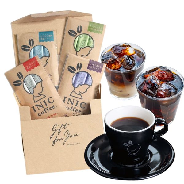 INIC Coffee Assorted Gift Set, The Best of Powdered Coffee, Flavor Adopted by World Barista Champions Coffee Gift Set