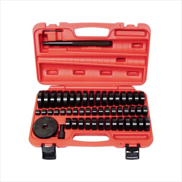 51pc Custom Bushing Bearing Seal Driver Push Press Disc Tool Set 18-65mm Pro Kit