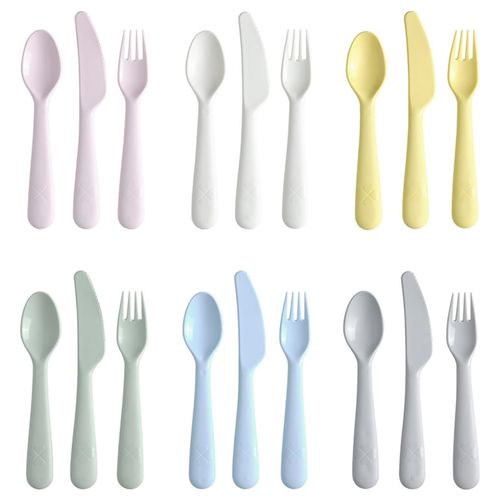 IKEA KALAS 18-Piece Cutlery Set, Mixed Colours (2)