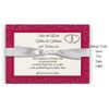 Glitter Effect Personalised Save the Date Wedding Invitation Cards - digital Printed (16 Cards)