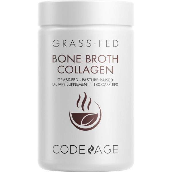 Code Age Grass-Fed Bone Broth Collagen Capsules