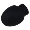 Mxfans 4pieces Black Rubber Drumstick Silent Practice Tip Oval Shape Replacement Part