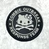 Zombie Outbreak Response Team Hello Kitty Gun Tactical PVC Patch, Morale Patch