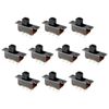 Rebower Latching Slide Control Switch Slide Switch Toggle Switch Current Flow Control 6 Terminals for 2P2T Electronic Projects 6mm Pack of 10