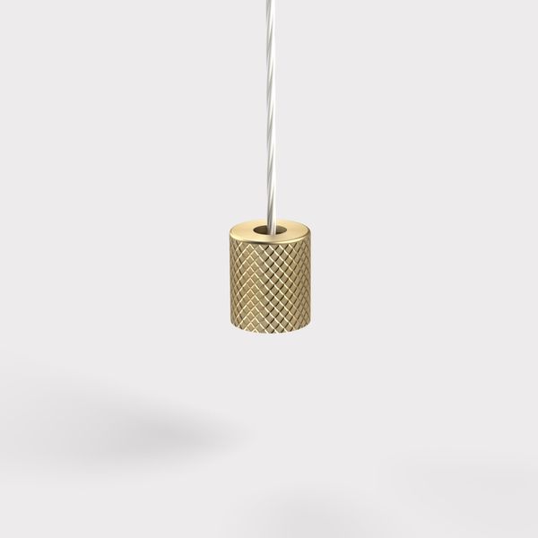 Solid Brass Gold Knurled Window Roller Venetian Roman Blind Pull