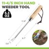 WORKPRO 11-1/2" Dandelion Weeder Puller Tool Stainless Steel Garden Weed Remover