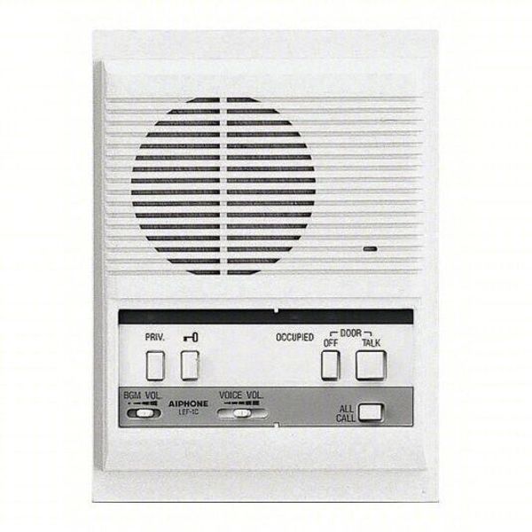 AIPHONE LEF-1C Semi-Flush Mount Open Voice Sub-Master Intercom with Door-Release