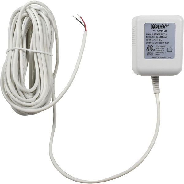 24V AC Adapter Transformer for RemoBell S Video Doorbell C-Wire 25ft Cable White