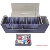 docsmagic.de Premium Magnetic Tray Long Box Dark Blue Medium - Card Deck Storage