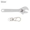 OriGlam Mini Wrench Tool Keychain, Spanner Keyring Pendant, Keychain Creative Mini Adjustable Wrench Key Chain Spanner Key Chain (Silver)