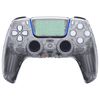 eXtremeRate LUNA Redesigned Clear Front Shell Touchpad Compatible with ps5 Controller BDM-010 020 030 040 050, DIY Replacement Custom Touch Pad Cover Compatible with ps5 Controller