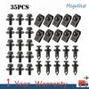 35PCS For Ford M6 Bolts & U-nut Clips Engine Under Cover Splash Shield Guard