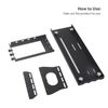 ASHATA Adjustable GPU Bracket, Vertical GPU Mount, Vertical GPU Holder Bracket PCI E 3.0 X16 Graphics Card VGA Support Bracket Holder for ATX PC Case (26 * 8.2 * 12.8 cm)
