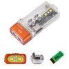RovyVon E5 Small Bright EDC Flashlight 700 High Lumens, USB C Rechargeable Keychain Flashlight, Support AAA Battery LED Flashlight, Dual Power Source Multi Function EDC Gadgets for Daily Use