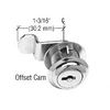 CRL Chrome Cam Lock - Randomly Keyed, Fits 5/8" Material Thickness
