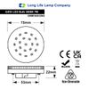 3watt RED GX53 LED Light Bulb Replacement for CFL Round
