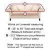 Solid Tan Furniture Slipcover Loveseat 413