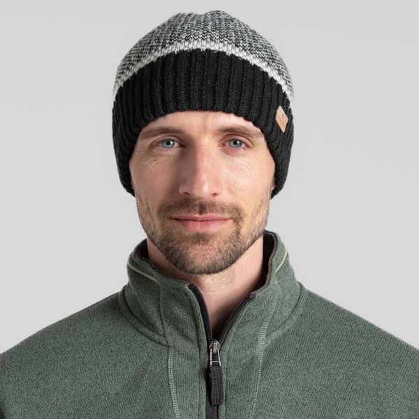 Craghoppers Mens Forster Beanie Hat Black