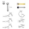 HYJLPAF Nose Piercing Kit - 3 Pack Self Nose Piercing Gun, Disposable Safety Nose Percinging Kit with Nose Rings Stud Nose Piercings Gun Kit Tool