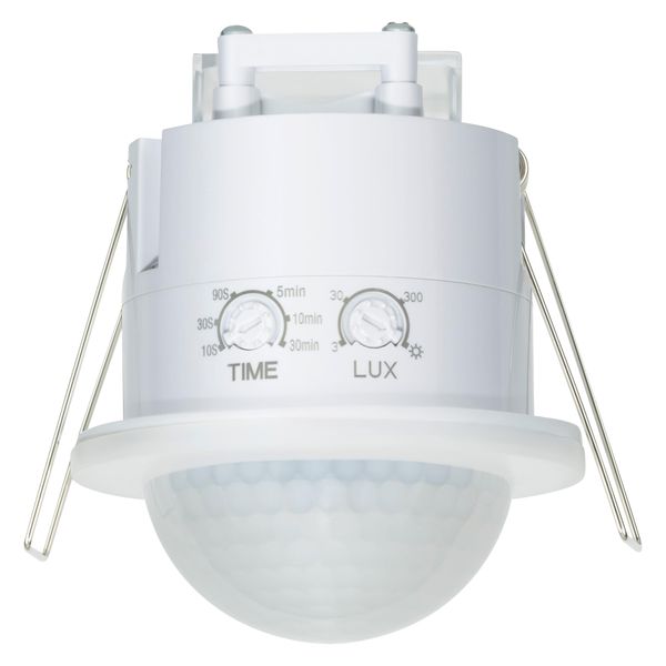 SEBSON PIR Sensor Flush-mounted Outdoor - Detection Range 20m / 360° - Ceiling Mounting, Programmable, Motion Sensor LED suitable, 3-wire