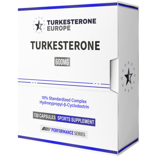 12 Pack (600mg) - Turkesterone 10% Complex with Hydroxypropyl-β-Cyclodextrin