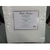 PARK AVENUE QUEEN FLAT sheet 100% COTTON 300 COUNT  SOLID COLOR OFF WHITE
