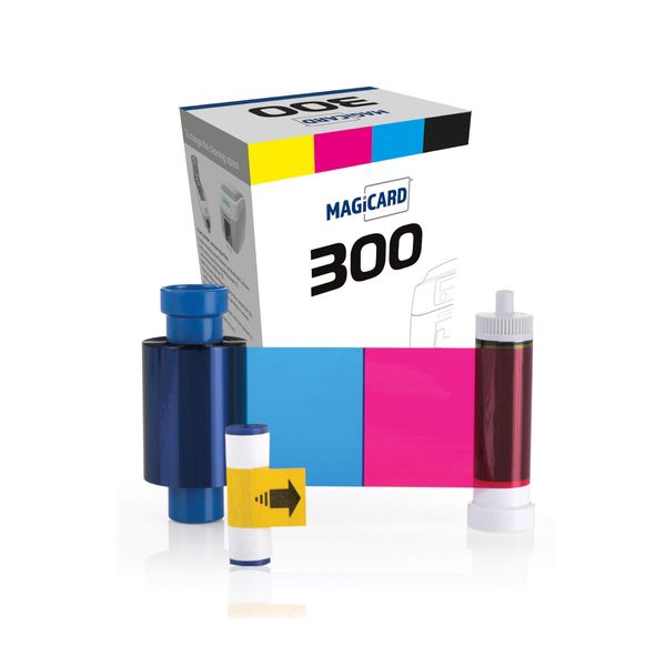 Magicard MC300YMCKO/3 Full-Colour Printer Ribbon - 300 Prints - Compatiable with Magicard 300 Printer