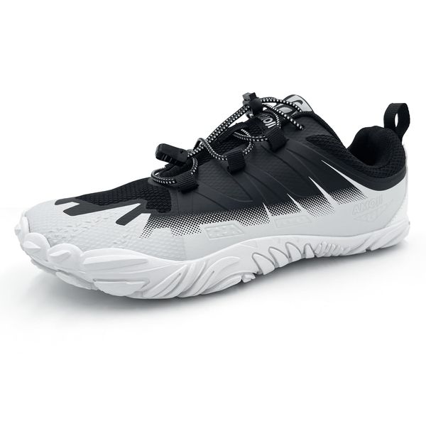 Amoji SN498 Fitness Shoes, Running Shoes, SN498-White/Black