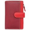 VISCONTI Rainbow Collection Cayman Leather Purse with RFID Blocking RB97 Red Multi
